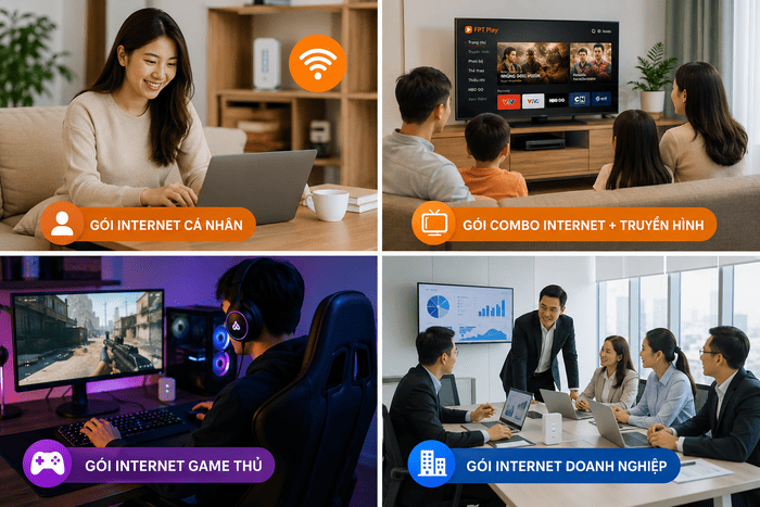 Các gói wifi internet của FPT đang cung cấp
