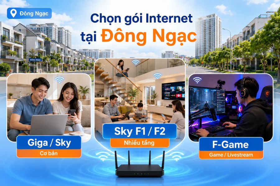 Nên chọn gói Internet nào tại FPT Đông Ngạc theo nhu cầu sử dụng