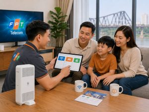 Tư vấn chọn gói internet phù hợp cho hộ gia đình tại quận Long Biên.