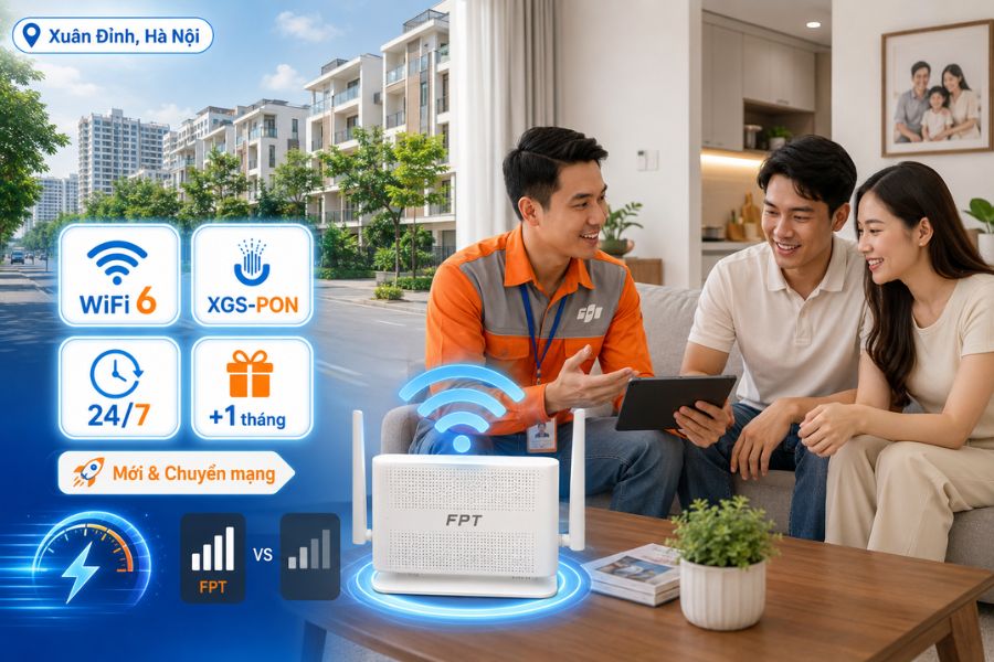 Lắp mạng FPT tại Xuân Đỉnh khác gì so với các nhà mạng khác trên thị trường