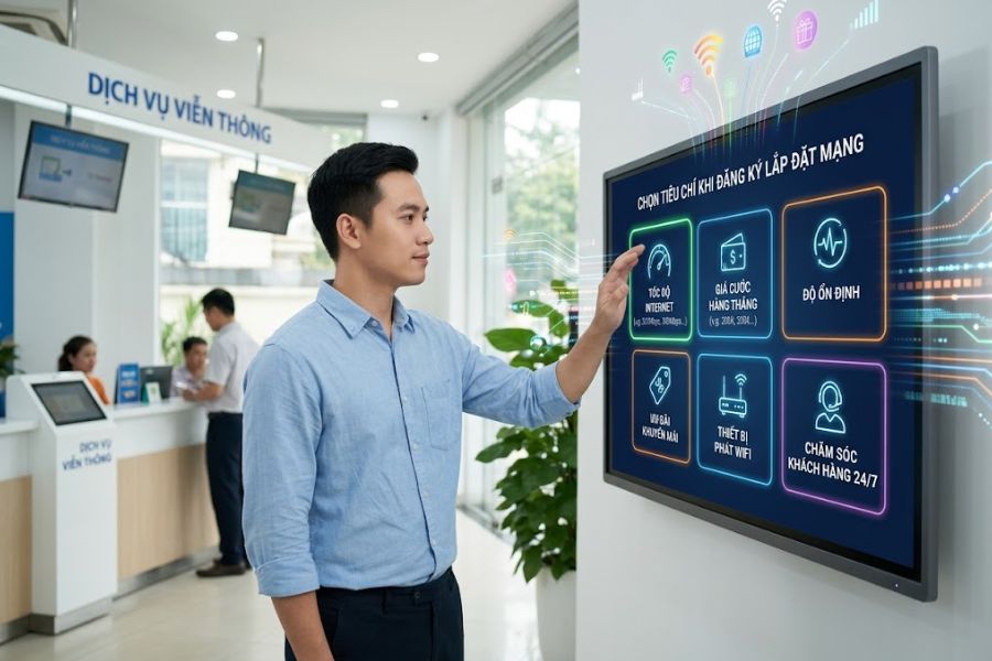 những tiêu chí lựa chọn nhà mạng lắp wifi