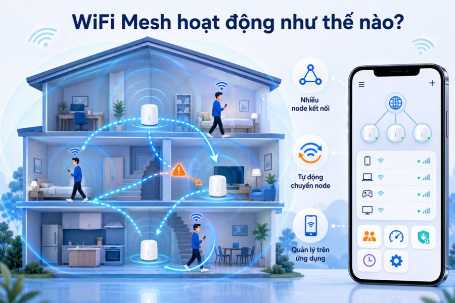 wifi mesh được dùng như thế nào 