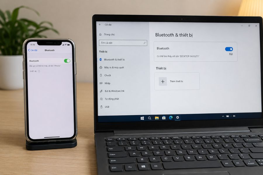 Chia sẻ kết nối internet từ iPhone sang máy tính