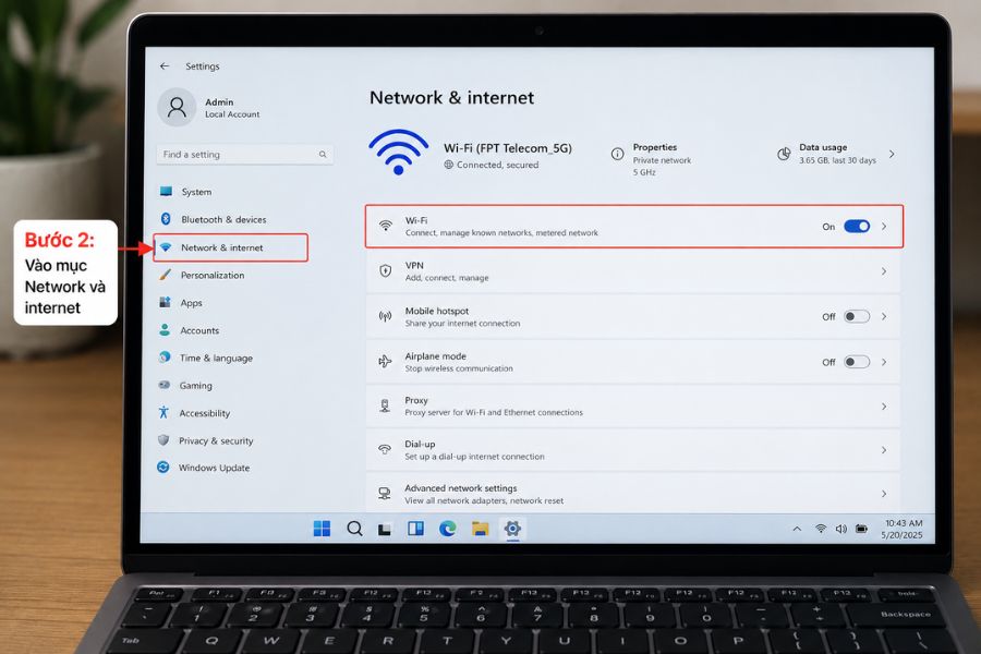 Kiểm tra băng tần wifi