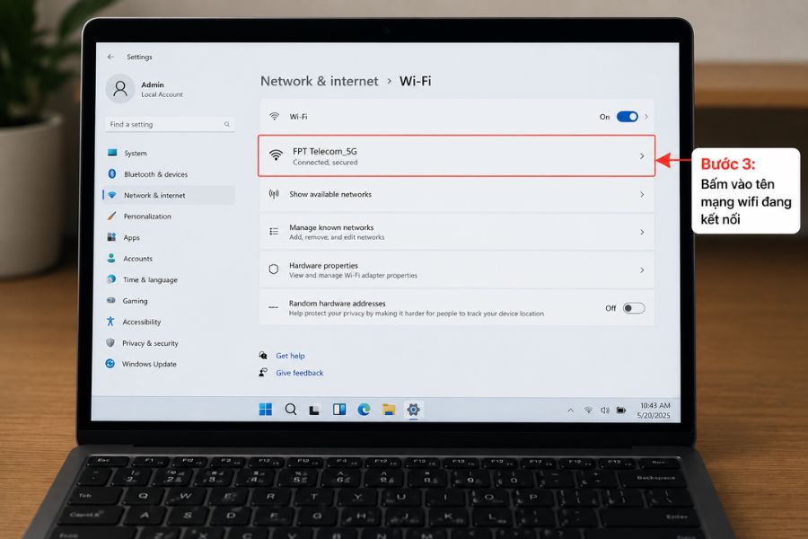 Kiểm tra băng tần wifi