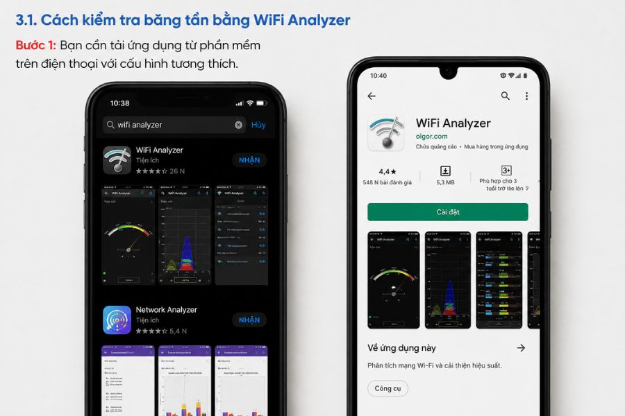Kiểm tra băng tần wifi