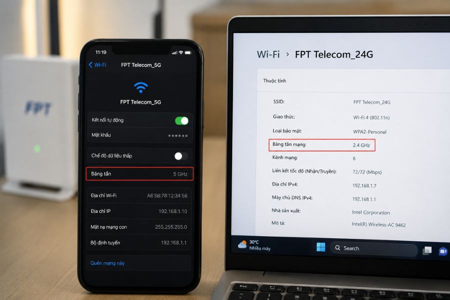 Kiểm Tra Băng Tần WiFi