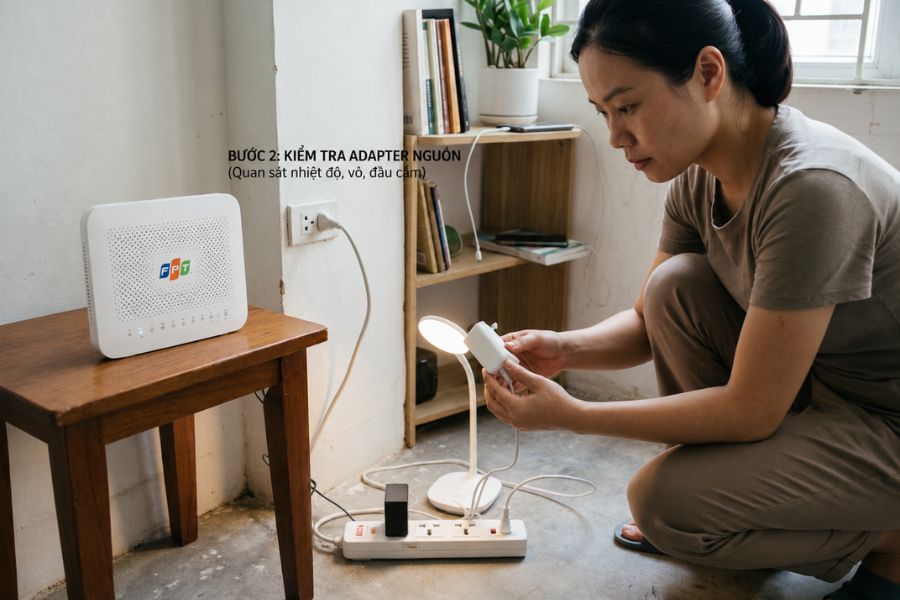 Modem WiFi không sáng đèn