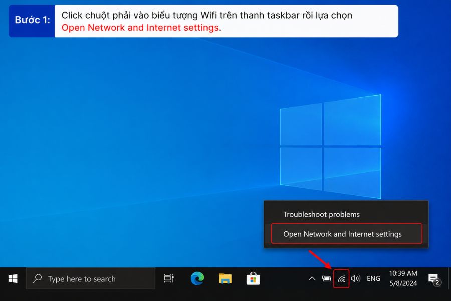 tăng tốc internet win 10