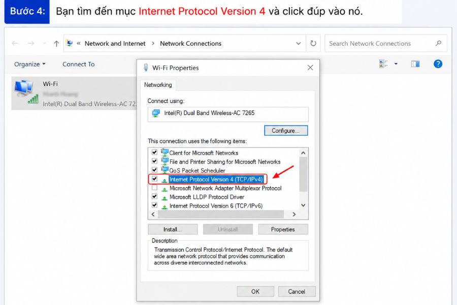 tăng tốc internet win 10