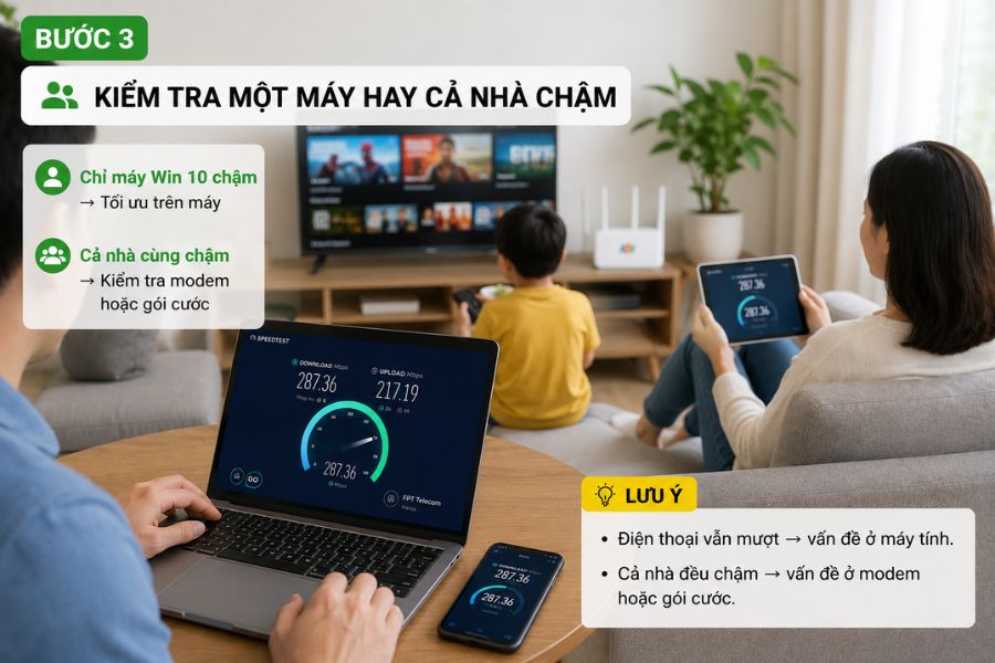 tăng tốc internet win 10