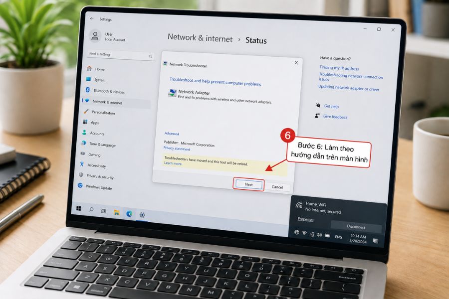 Wifi không có quyền truy cập internet