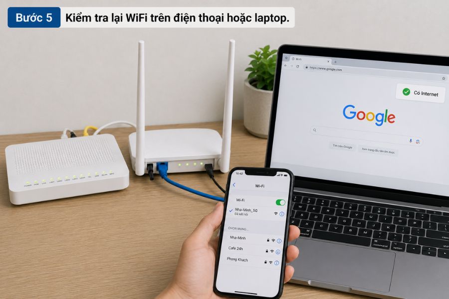 Wifi không có quyền truy cập internet
