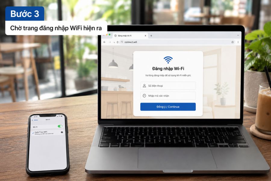 Wifi không có quyền truy cập internet