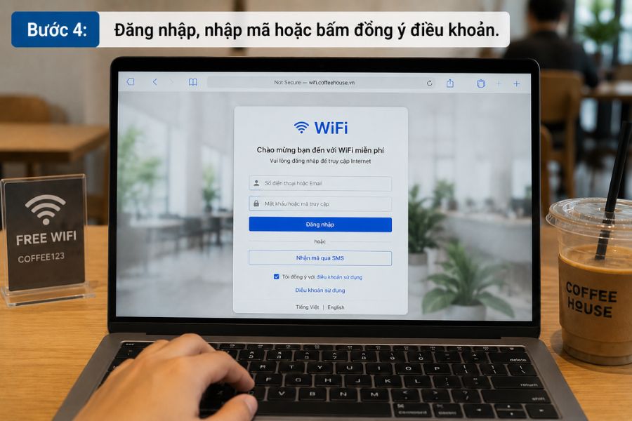 Wifi không có quyền truy cập internet