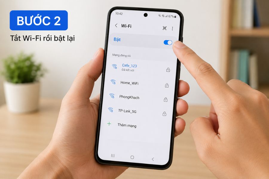 Wifi không có quyền truy cập Internet