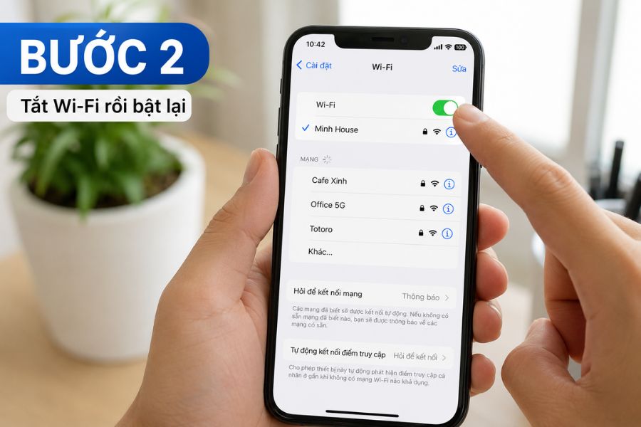 Wifi không có quyền truy cập Internet