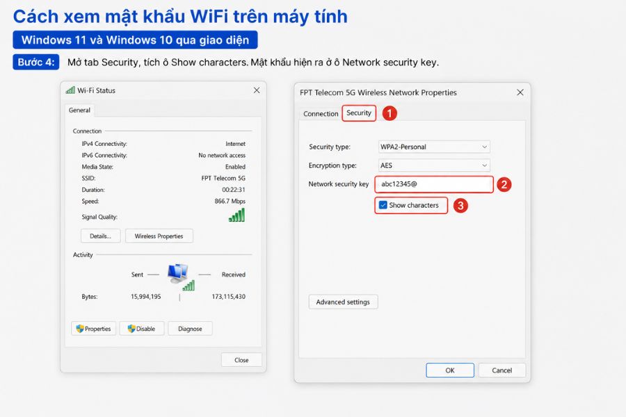 cách xem mật khẩu wifi