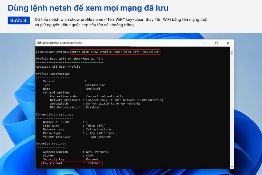 cách xem mật khẩu wifi