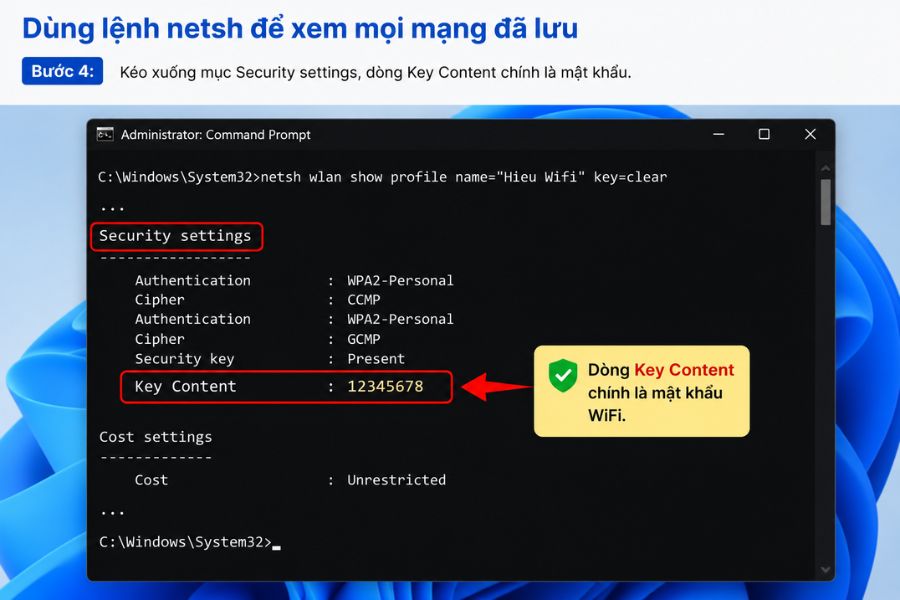 cách xem mật khẩu wifi