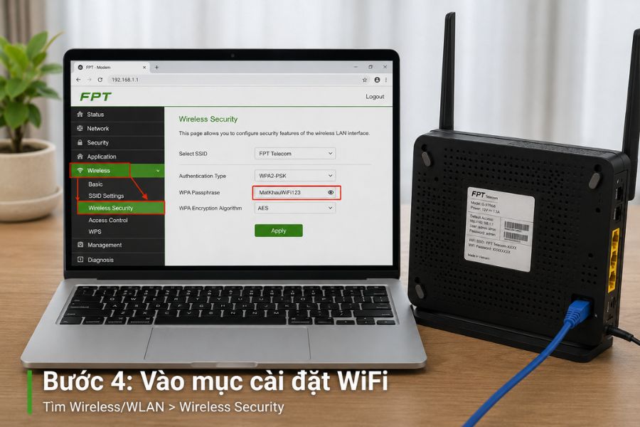 Cách xem mật khẩu WiFi