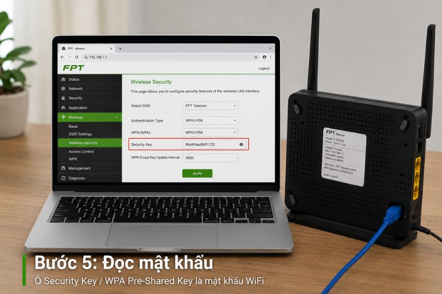 Cách xem mật khẩu WiFi