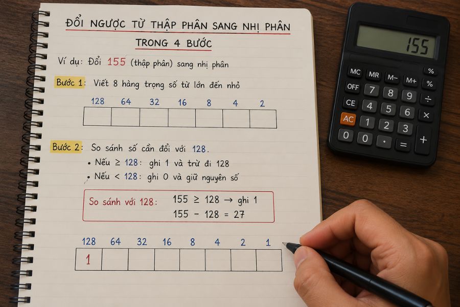 đổi ip nhị phân sang thập phân