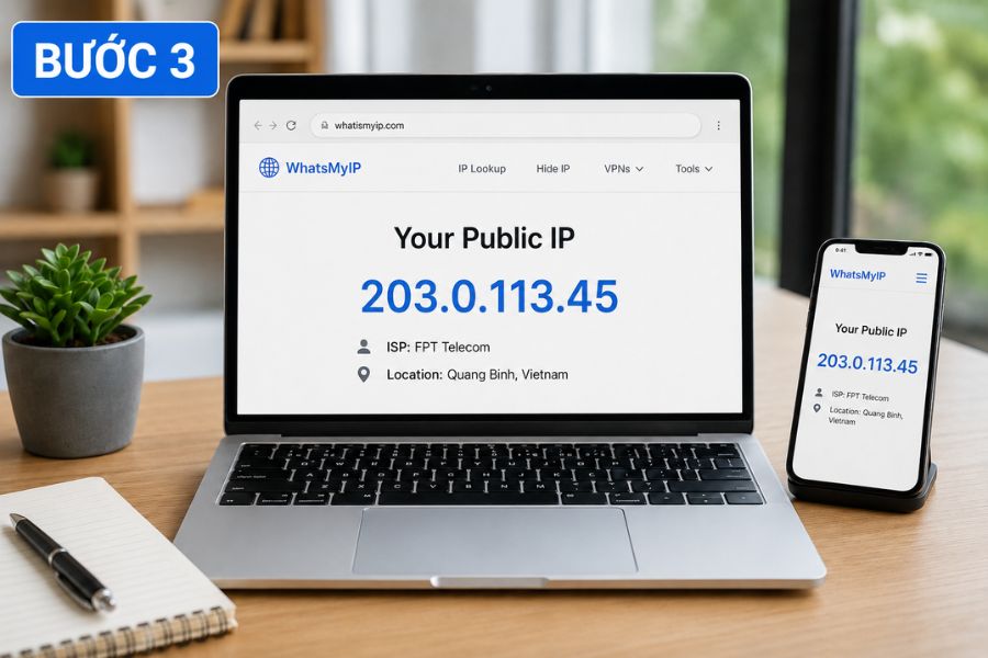 Cách Kiểm Tra IP Mạng Internet Đang Dùng Đơn Giản, Nhanh Chóng