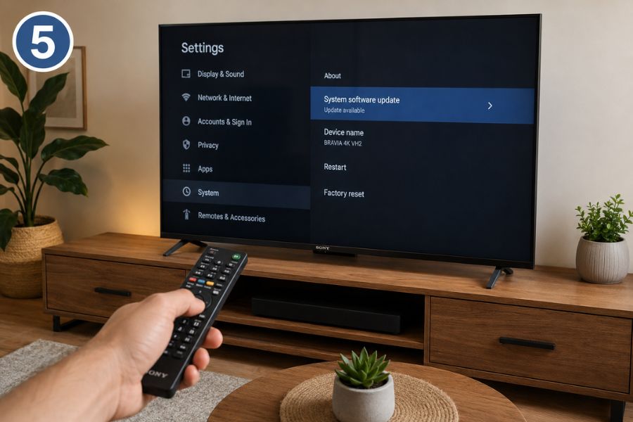 tivi sony không kết nối được internet