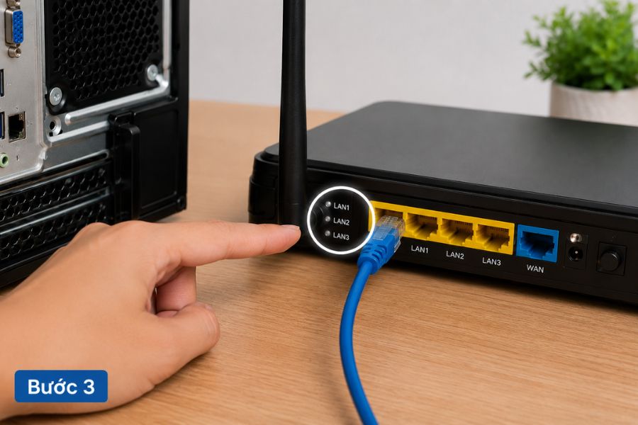 Cắm mạng LAN nhưng không vào được Internet
