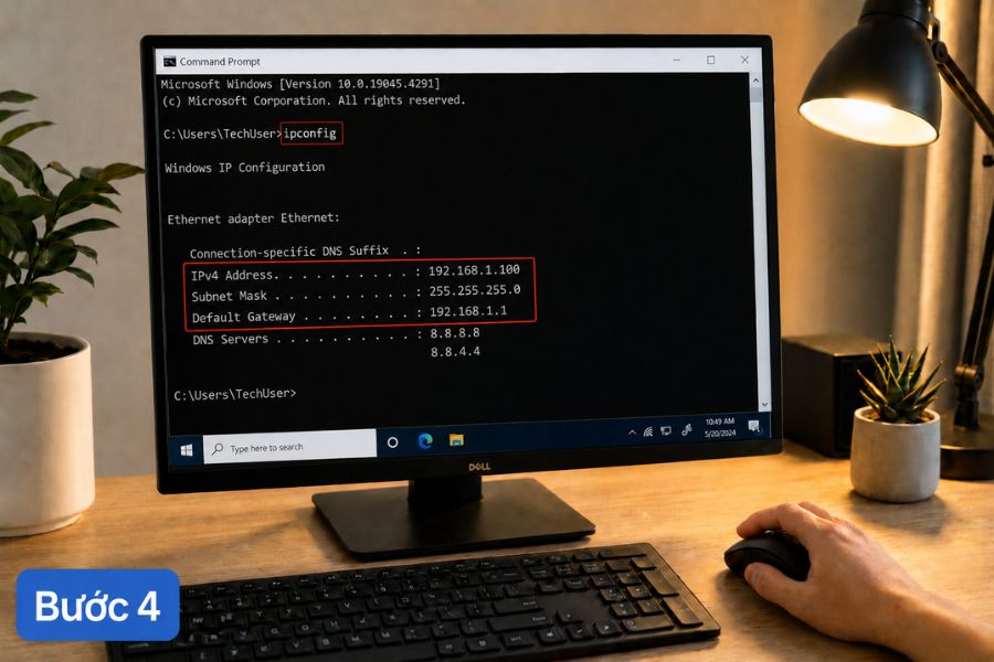 Cắm mạng LAN nhưng không vào được Internet