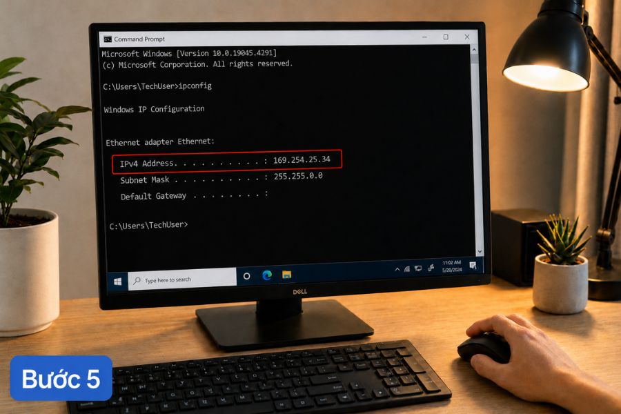 Cắm mạng LAN nhưng không vào được Internet