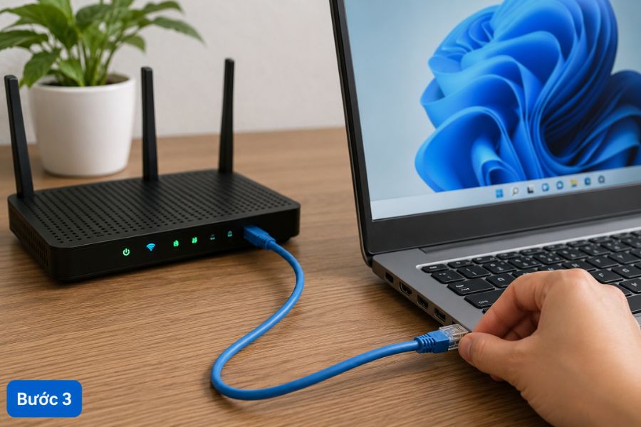 Cắm mạng LAN nhưng không vào được Internet