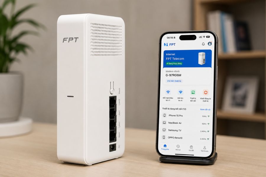đăng nhập modem fpt