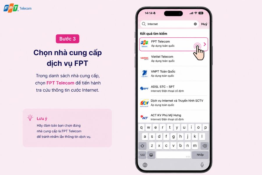 đóng tiền mạng fpt