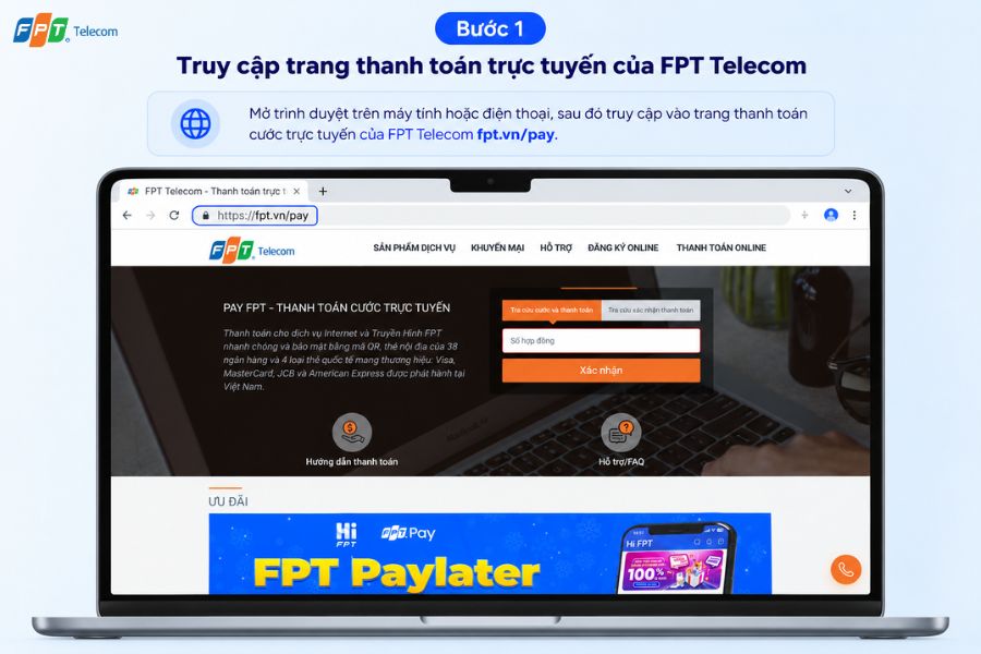 đóng tiền mạng fpt