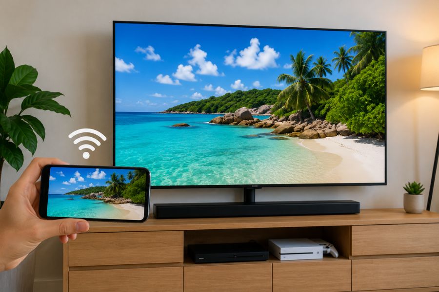 kết nối điện thoại với wifi qua Wifi Display