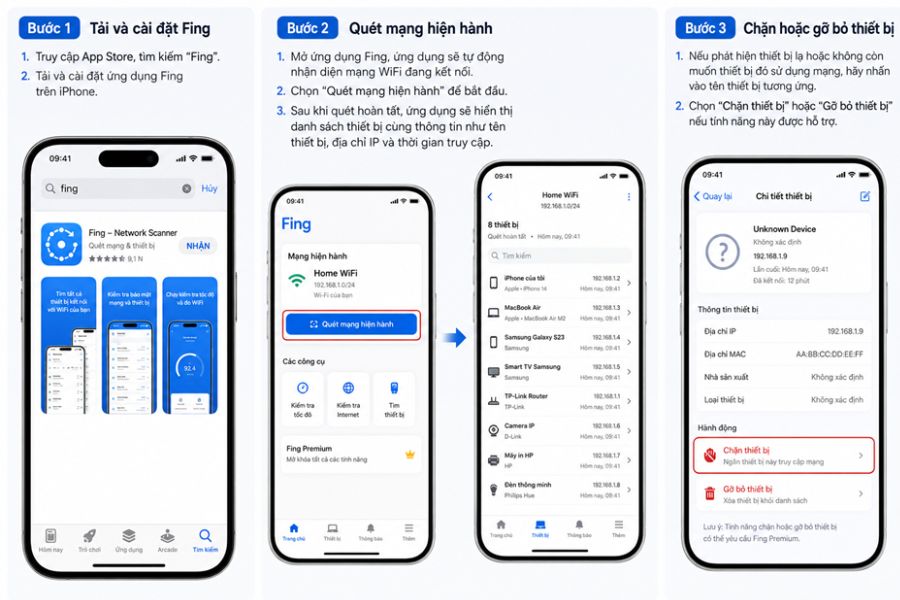 kiểm tra trên hệ điều hành IOS