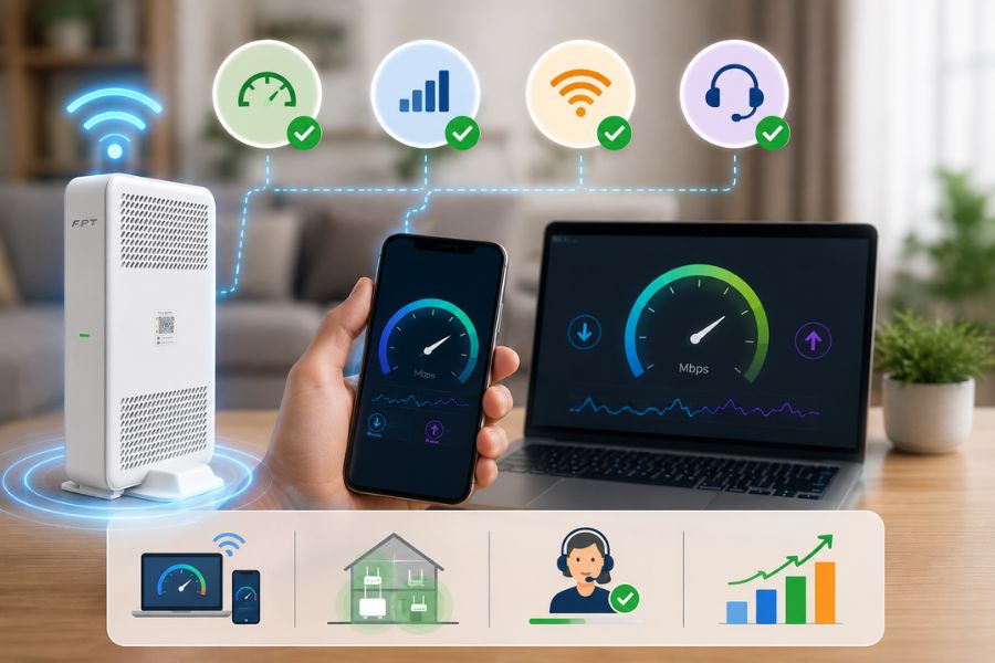 kiểm tra mạng fpt