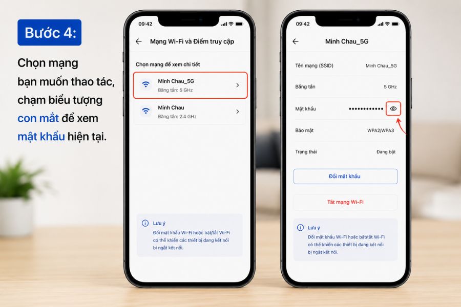 quên mật khẩu wifi