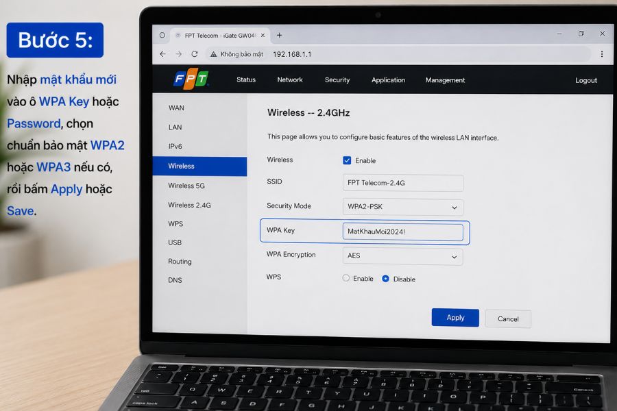quên mật khẩu wifi