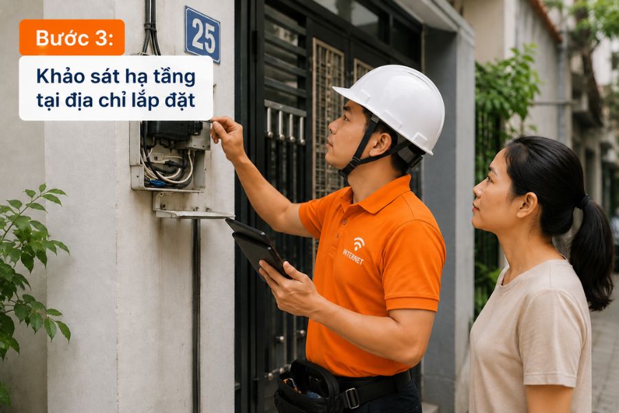 quy trình đăng ký gói cước internet