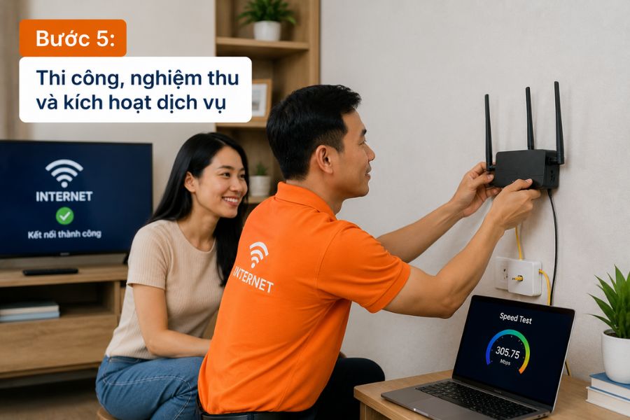 Quy trình đăng ký gói cước Internet
