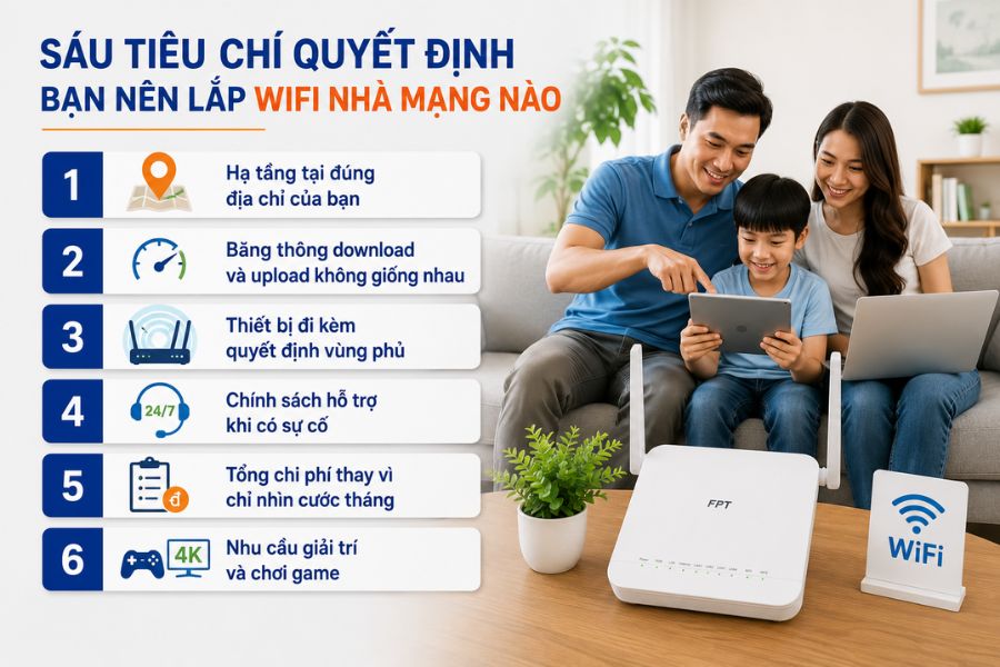 Nên lắp wifi nhà mạng nào