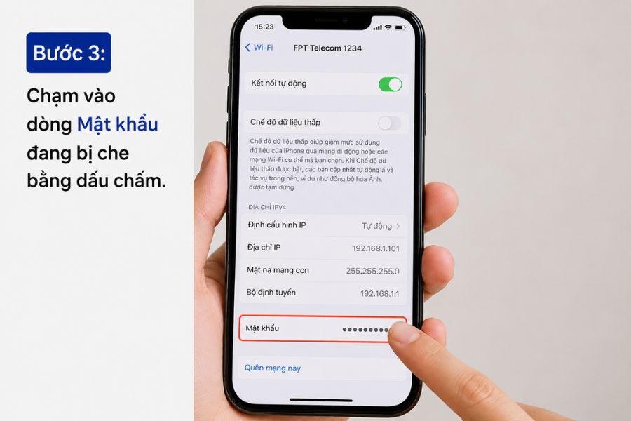 quên mật khẩu wifi