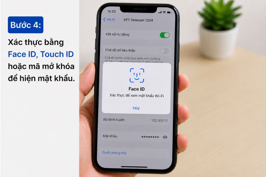 quên mật khẩu wifi