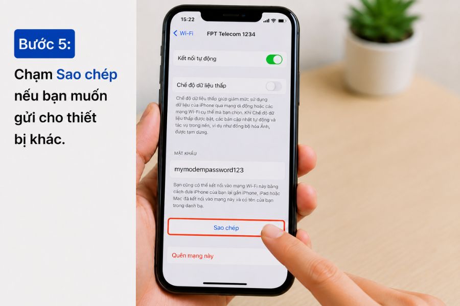 quên mật khẩu wifi