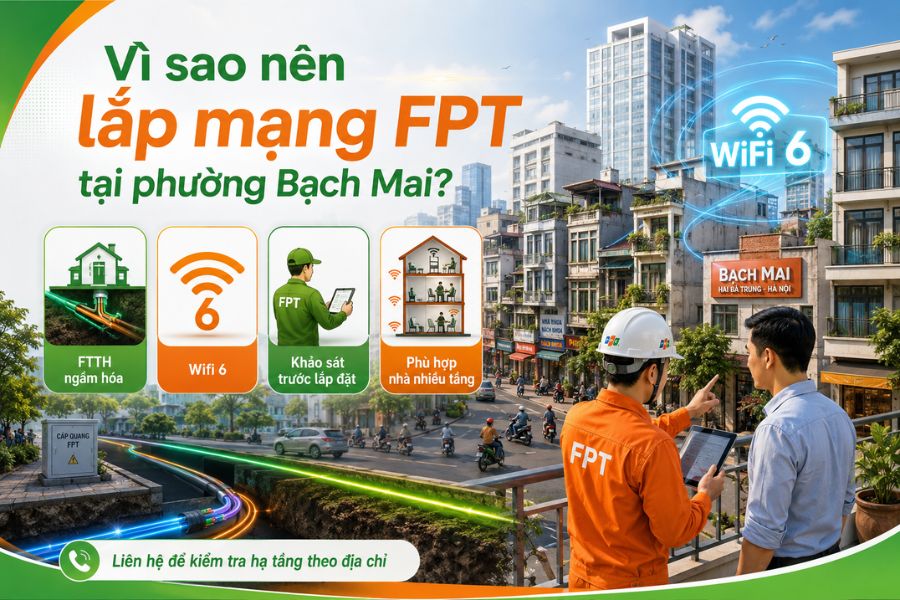 Lắp mạng FPT Bạch Mai