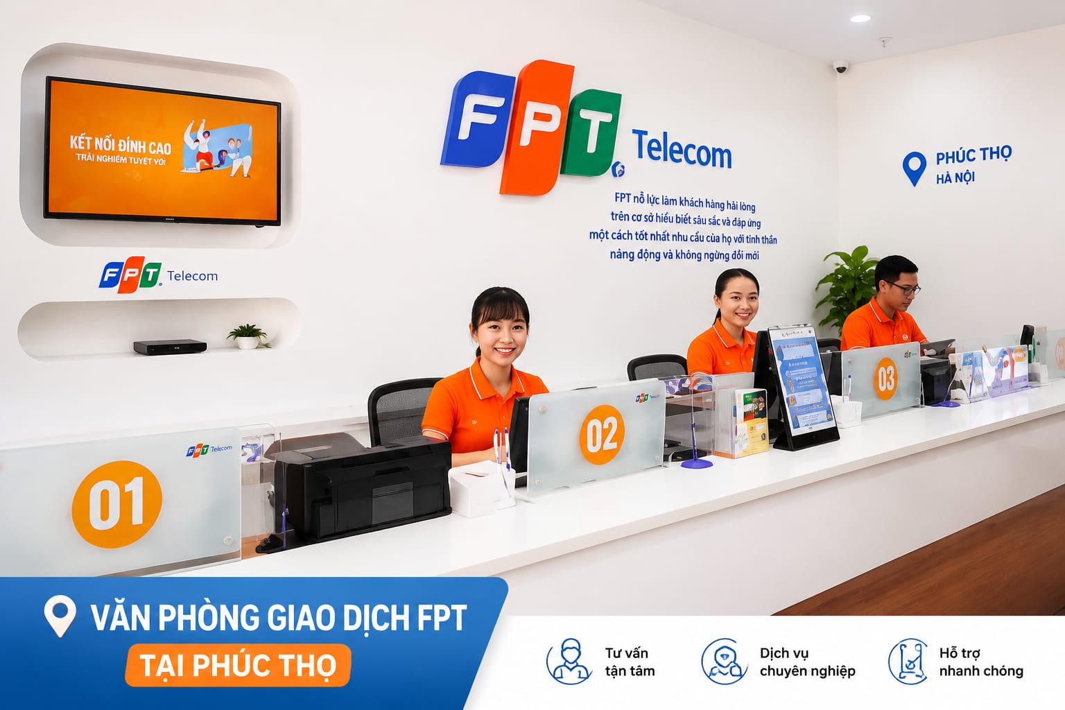Văn phòng giao dịch FPT Telecom tại Phúc Thọ
