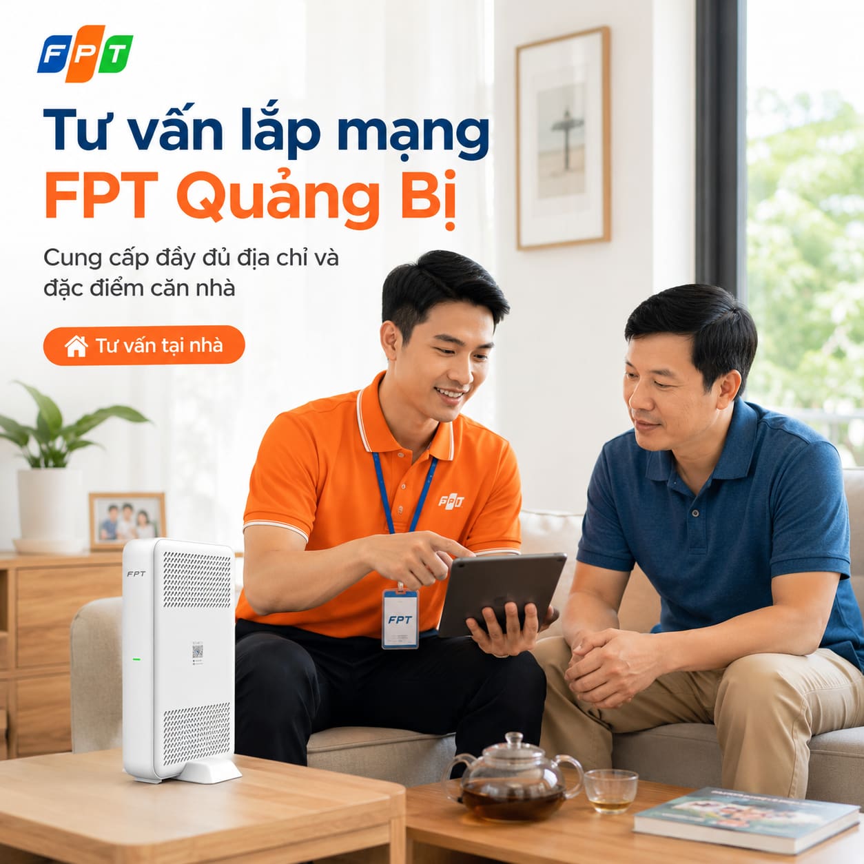 Khách hàng nên cung cấp đầy đủ địa chỉ và đặc điểm căn nhà khi đăng ký Internet.